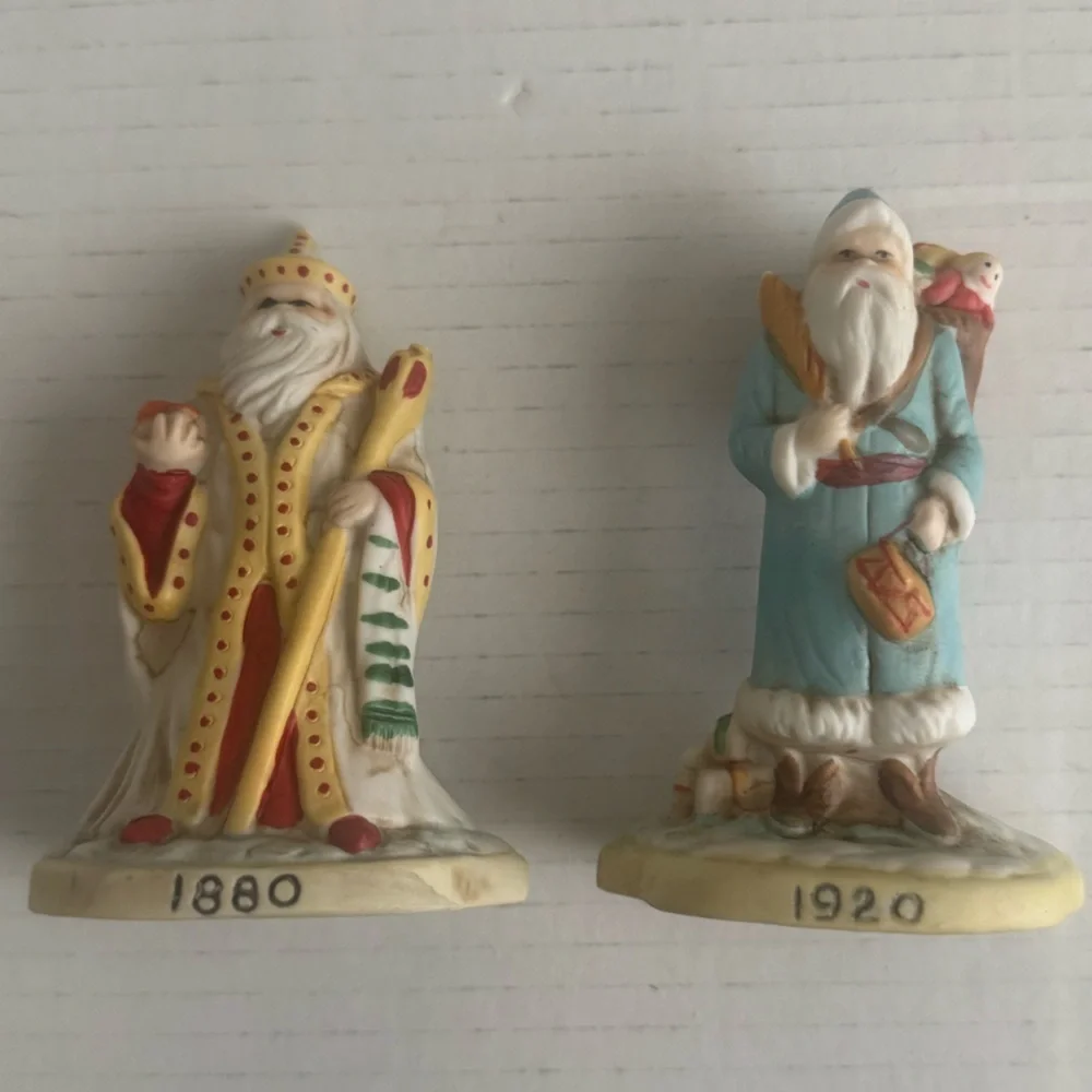 Vintage Heilig Meyers Old World Santa Figurines